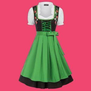 NWT Scarlet Darkness Oktoberfest German Dirndl Dress Green Size XXL Cosplay